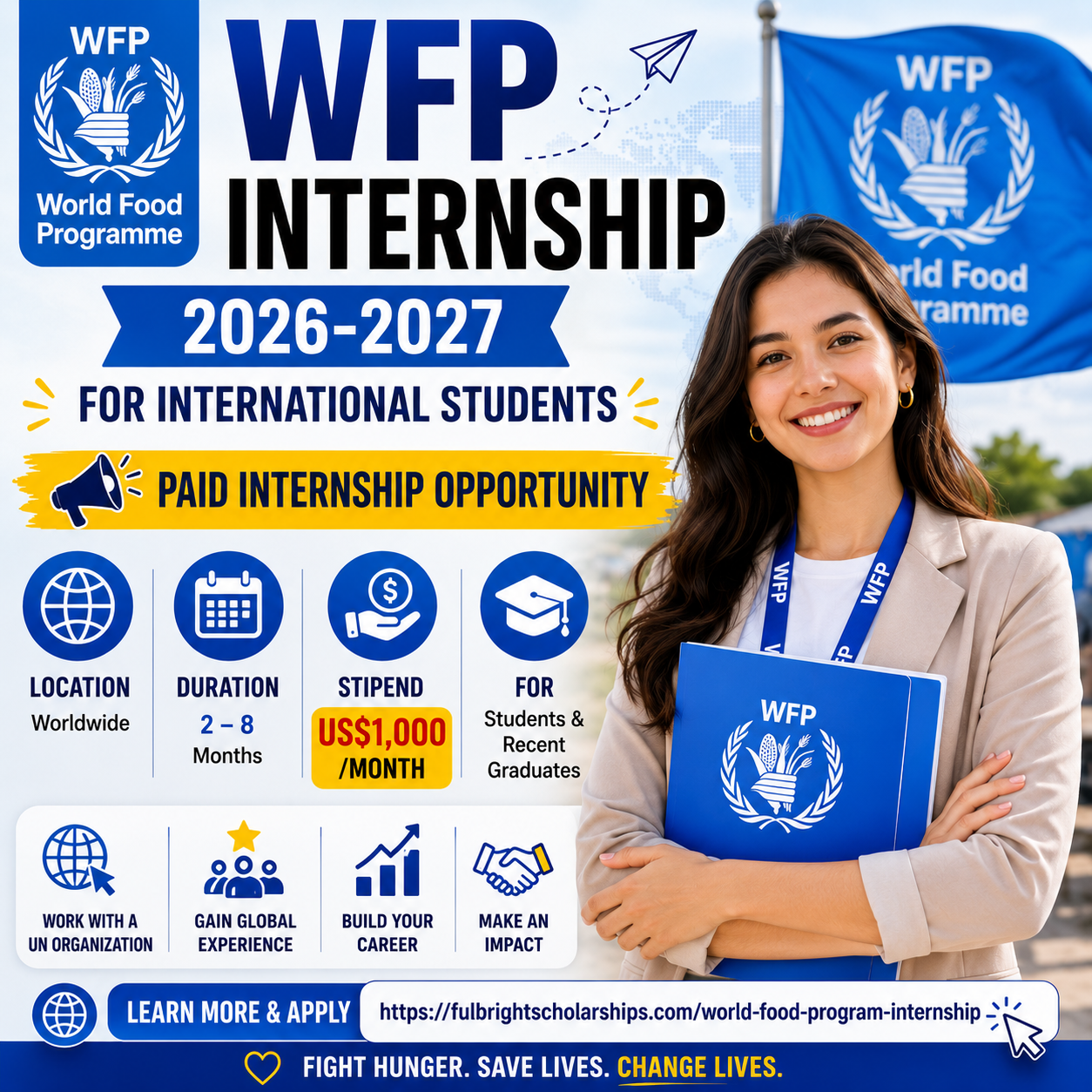 World Food Program Internship (WFP) 2026-2027 | Paid Internship